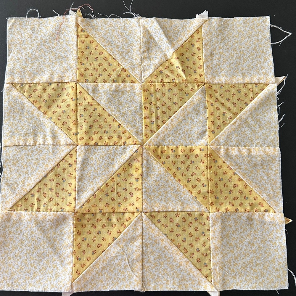 Handmade unfinished Vintage Quilt Blocks Lot of 12 Size 13”x13” - Picture 11 of 14